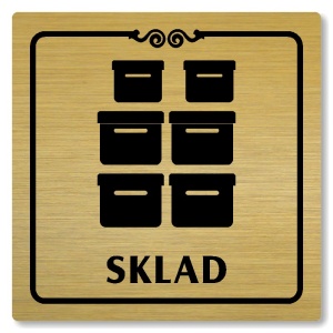 Sklad, 148x148mm, zlatá, Texas